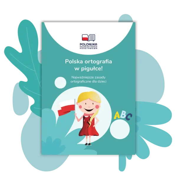 Okładka poradnika ortograficznego dla dzieci dostępnego na platformie edukacyjnej online